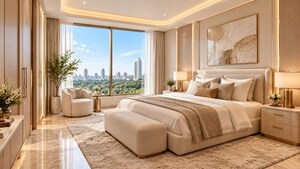 Bedroom in 3 BHK Apartment at Birla Niyaara, Worli – for Sale