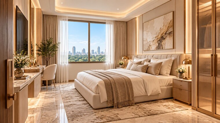 Bedroom, birla-niyaara 3 Bedroom 1204 Sq.Ft. Apartment In Worli Mumbai 10748799