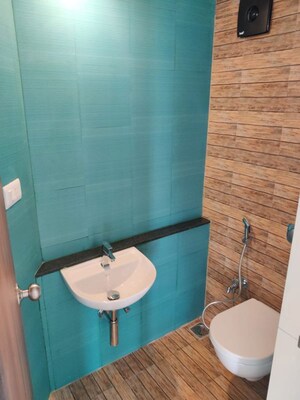 Bathroom in 1 BHK Apartment at Lodha Crown Quality Homes, Majiwada – for Rent