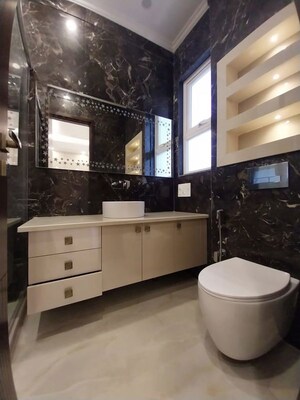 Bathroom in 3 BHK Builder Floor at Greater Kailash I – for Rent