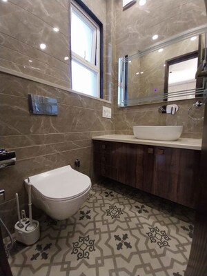 Bathroom in 3 BHK Builder Floor at Greater Kailash I – for Rent