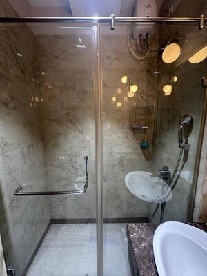 Bathroom in 2 BHK Apartment at L&T Crescent Bay T2, Parel – for Sale
