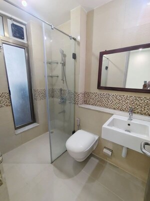 Bathroom in 2 BHK Apartment at Sheth Auris Bliss, Malad West – for Rent