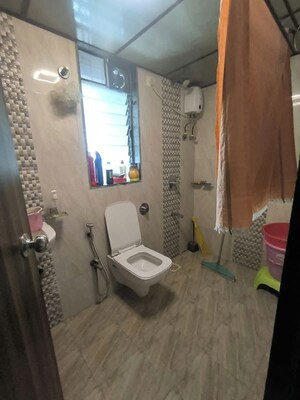 Bathroom in 1 BHK Apartment at Gurukrupa Marina Enclave, Malad West – for Rent