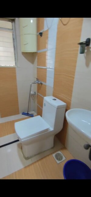 Bathroom in 3 BHK Apartment at Anmol Towers, Goregaon West – for Rent