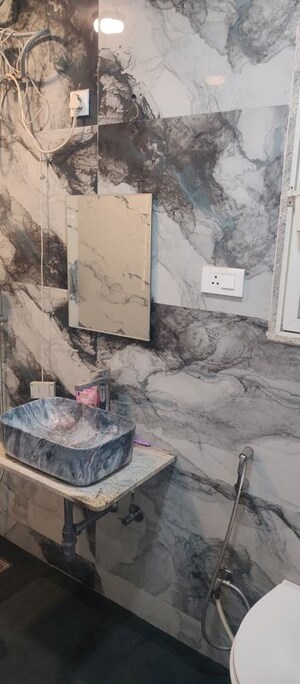 Bathroom in 2.5 BHK Apartment at Nyati Estate, Mohammadwadi – for Rent