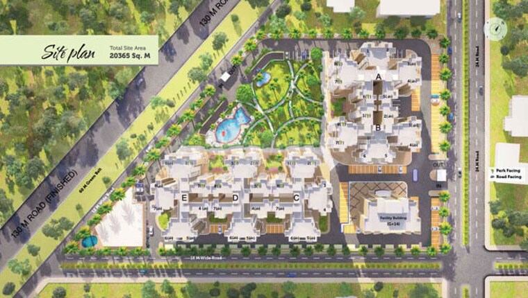 Master Plan, ska-metro-ville 3 Bedroom 1165 Sq.Ft. Apartment In Eta Ii Greater Noida Greater Noida 10773846