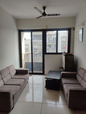 Living Room in 4 BHK Apartment at Prahlad Nagar – for Rent