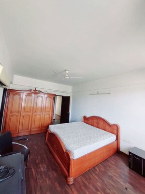 Living Room in 4 BHK Apartment at Prahlad Nagar – for Rent