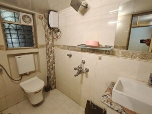 Bathroom in 2 BHK Apartment at Hiranandani Powai Park, Powai – for Rent