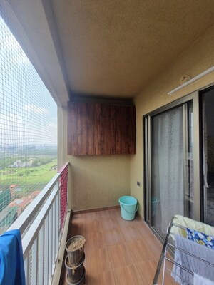 Balcony in 3 BHK Apartment at Bramhacorp The Collection, Kalyani Nagar – for Rent