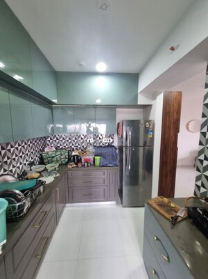 Kitchen in 3 BHK Apartment at Bramhacorp The Collection, Kalyani Nagar – for Rent