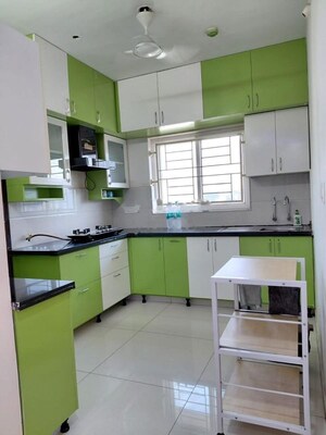 Kitchen in 3 BHK Apartment at Sumadhura Acropolis, Gachibowli – for Rent