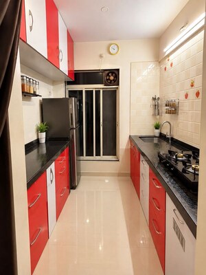 Kitchen in 1 BHK Apartment at Shree Arihant Garden, Ulwe – for Sale