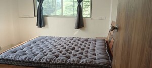 Bedroom in 1 BHK Apartment at Paranjape Trident Twin Towers, Wakad – for Rent