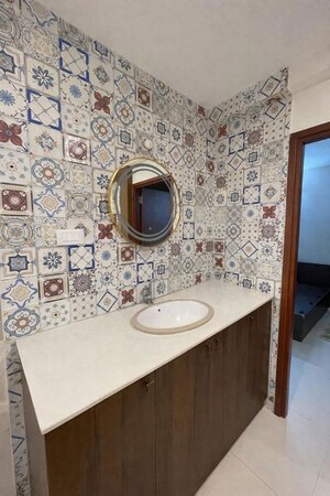 Bathroom in 3 BHK Apartment at Bricks Cyberwoods, Osman Nagar – for Rent