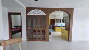 Living Room in 3 BHK Apartment at Bricks Cyberwoods, Osman Nagar – for Rent
