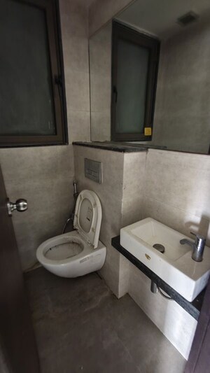 Bathroom in 1 BHK Apartment at Lodha Casa Viva, Majiwada – for Rent