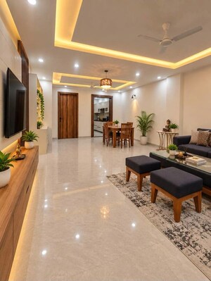 Living Room in 3 BHK Builder Floor at Sector 40 – for Rent