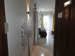 Living Room in 3 BHK Apartment at Hebbal Kempapura – for Rent