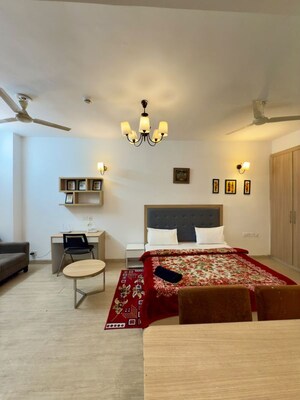 Bedroom in 1 RK Apartment at Nimbus The Golden Palm, Sector 168 – for Rent