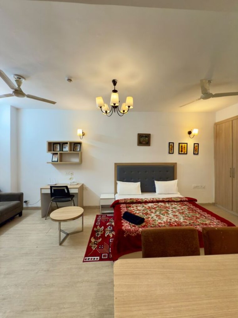 Bedroom, nimbus-the-golden-palm 1 RK 506 Sq.Ft. Apartment In Sector 168 Noida 10774464