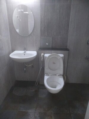 Bathroom in 3 BHK Apartment at Mantri Lithos, Thanisandra – for Rent