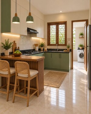 Kitchen in 3 BHK Villa at Kallekkad – for Sale