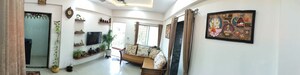 Living Room in 1 BHK Apartment at Rahatani – for Rent