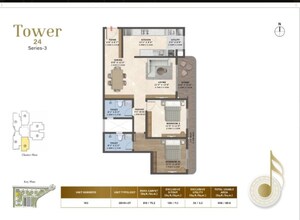 Floor Plan in 3 BHK Apartment at Tata Varnam, Devanahalli – for Sale