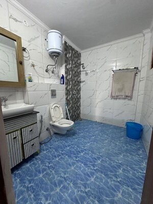Bathroom in 3 BHK Builder Floor at Sushant Lok I – for Rent