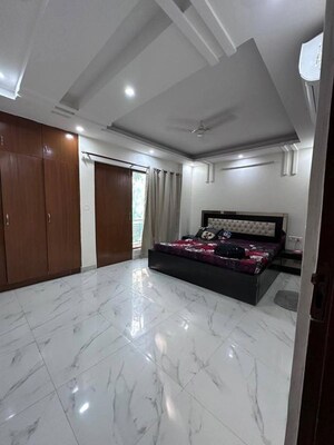 Bedroom in 3 BHK Builder Floor at Sushant Lok I – for Rent