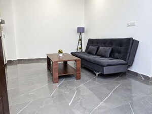 Living Room in 1 BHK Builder Floor at Chattarpur – for Rent