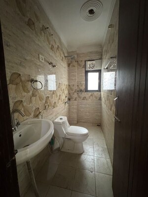 Bathroom in 2 BHK Builder Floor at Chattarpur – for Rent