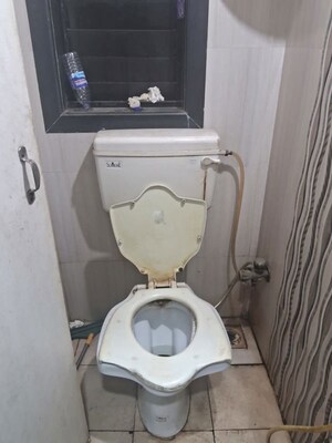 Bathroom in 1 BHK Apartment at Dhamji Shamji Mahavir Spring Tulip Phase 1, Pokhran Road No Two – for Rent