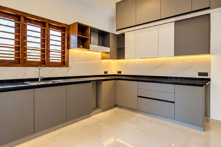 Kitchen, mattumanda 3 Bedroom 2000 Sq.Ft. Villa In Mattumanda Palakkad 10774918