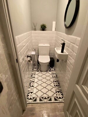 Bathroom in 1 BHK Apartment at Idpl Colony – for Sale