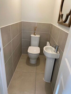 Bathroom in 1 BHK Apartment at Idpl Colony – for Sale