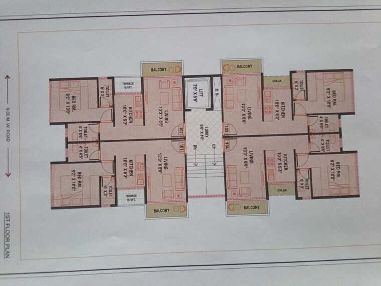 Floor Plan, ulwe sector 24 1 Bedroom 640 Sq.Ft. Apartment In Ulwe Sector 24 Navi Mumbai 10774991