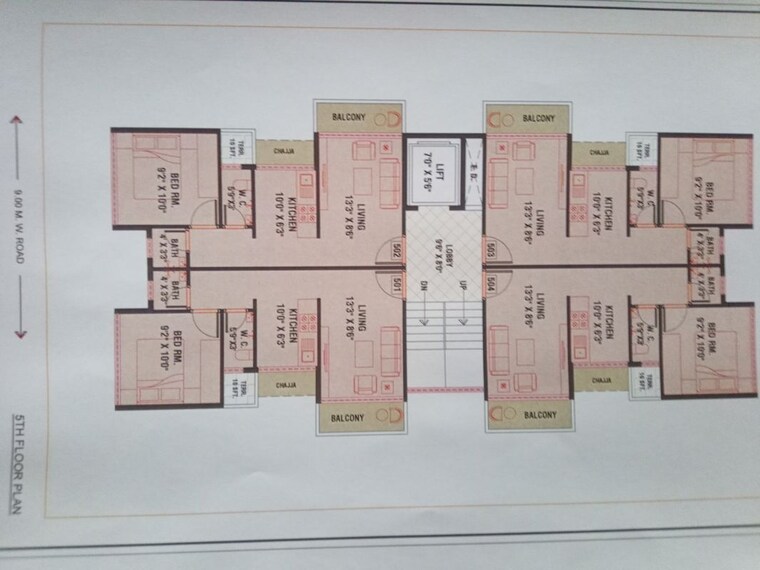 Floor Plan, ulwe sector 24 1 Bedroom 640 Sq.Ft. Apartment In Ulwe Sector 24 Navi Mumbai 10774991