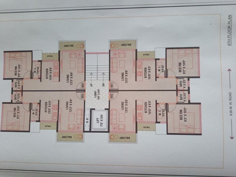 Floor Plan, ulwe sector 24 1 Bedroom 640 Sq.Ft. Apartment In Ulwe Sector 24 Navi Mumbai 10774991