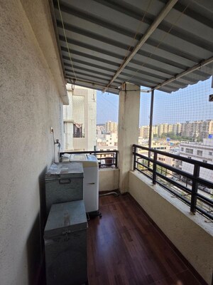 Balcony in 1 BHK Apartment at Venkatesh Oxy Valley Phase 1, Wagholi – for Rent