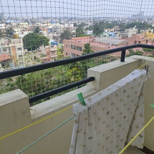 Balcony in 3 BHK Apartment at Shriram Srishti Apartments, Hebbal – for Sale