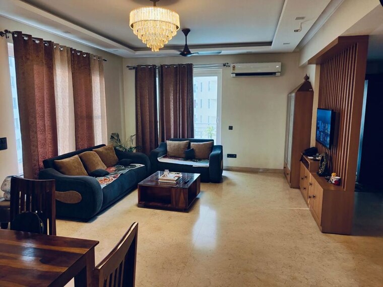 Living Room, unitech-fresco 3 Bedroom 1794 Sq.Ft. Apartment In Sector 50 Gurgaon 10775119