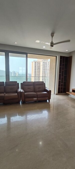 Living Room in 3 BHK Apartment at One Hiranandani Park, Ghodbunder Road – for Rent