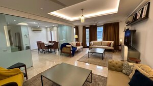 Living Room in 3.5 BHK Apartment at Defence Colony – for Rent