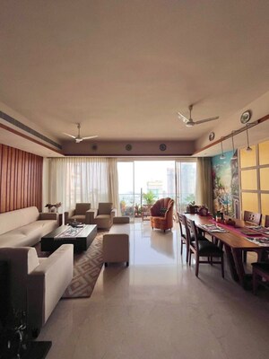 Living Room in 5 BHK Apartment at L&T Crescent Bay T2, Parel – for Rent