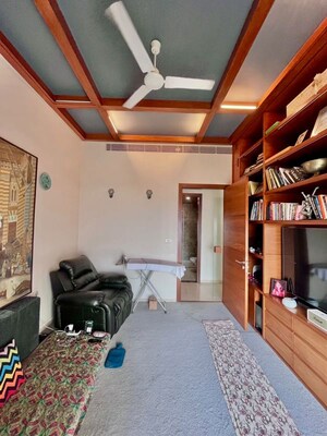 Living Room in 5 BHK Apartment at L&T Crescent Bay T2, Parel – for Rent