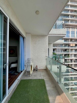 Balcony in 5 BHK Apartment at L&T Crescent Bay T2, Parel – for Rent