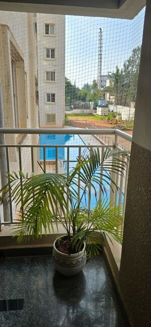 Balcony in 3 BHK Apartment at SBR Keerthi, Old Madras Road – for Rent
